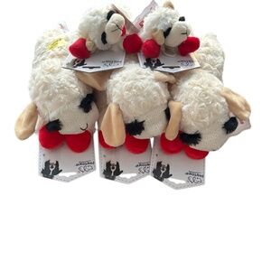 Bundle of 5 Lamb Chop dog toys (3 - 10.5 inch & 2 - 6 inch) plush paw town By Mu